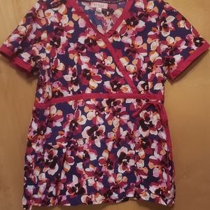 Koi 3x scrub top